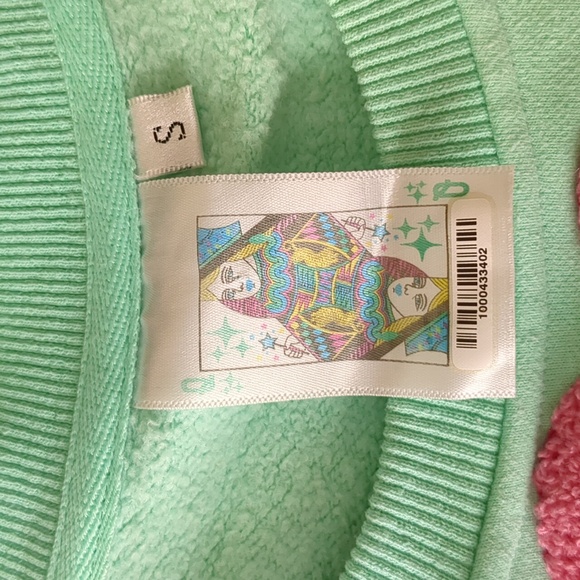 Queen Of Sparkles Conversational Heart Sweatshirt Sz.S - Picture 4 of 10